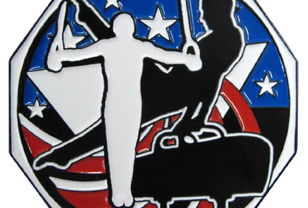 2″ Decagon Colored Medal GYMNASTICS (Male)