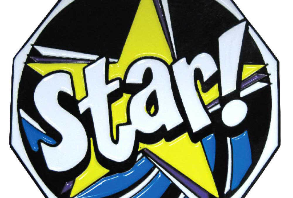 2″ Decagon Colored Medal STAR