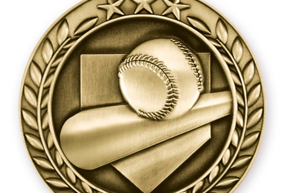 2 3/4” BASEBALL MEDAL (G)