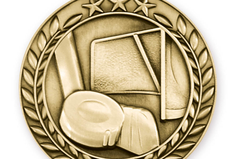 1 3/4” HOCKEY MEDAL (G)