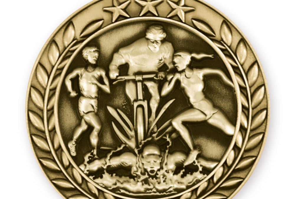 1 3/4” TRIATHLON MEDAL (G)
