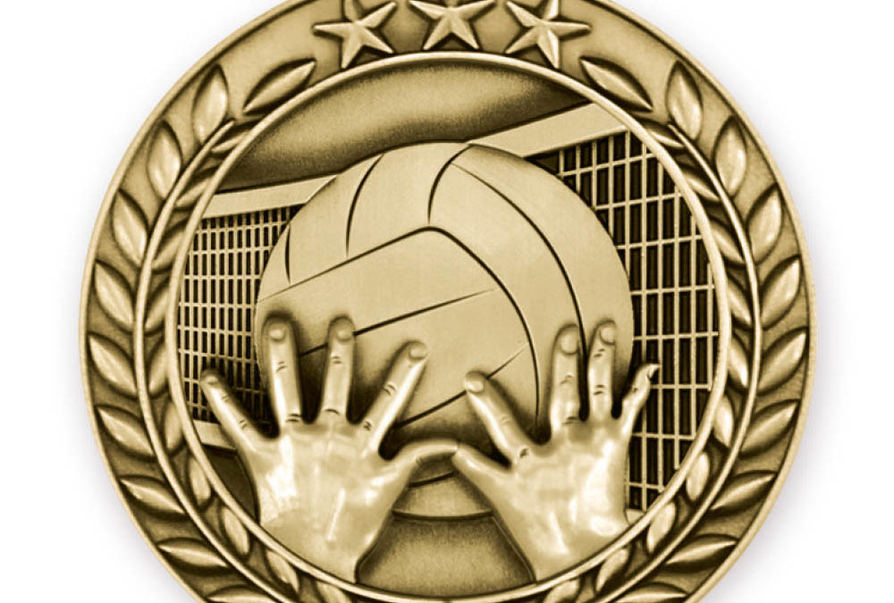 1 3/4” VOLLEYBALL MEDAL (G)