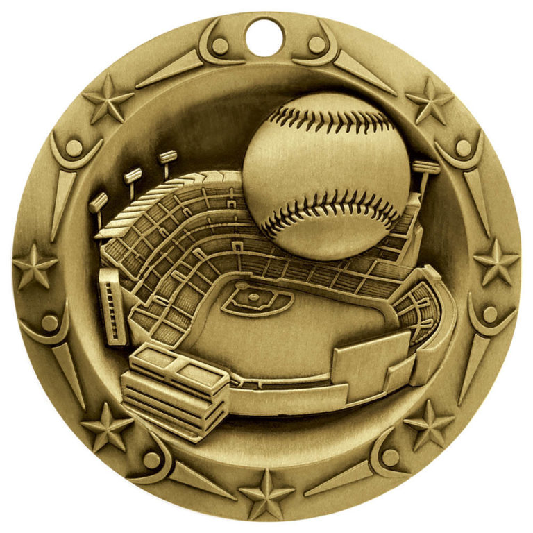 3'' BASEBALL MEDAL (G) Lamb Awards