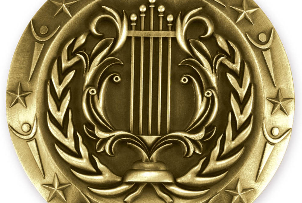 3” MUSIC MEDAL (G)