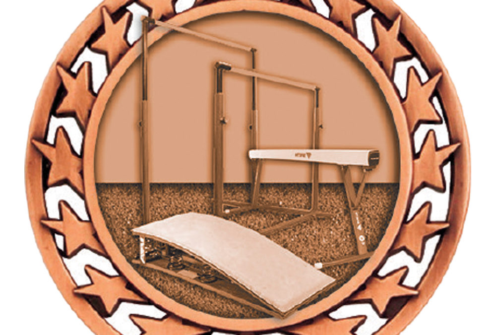 2 & 1/2″ Bronze Star Medal GYMNASTICS